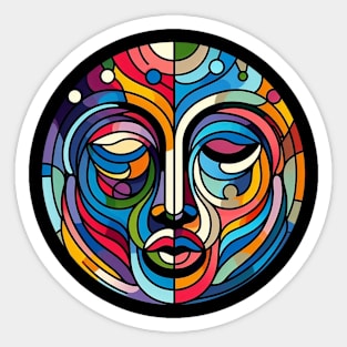 Faces - Flow - Colors Sticker